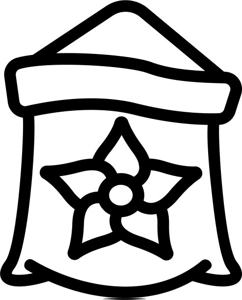 香草香料满袋的图标轮廓图片下载