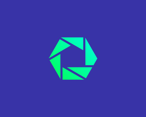 抽象的快门标志图标设计现代简约图片下载