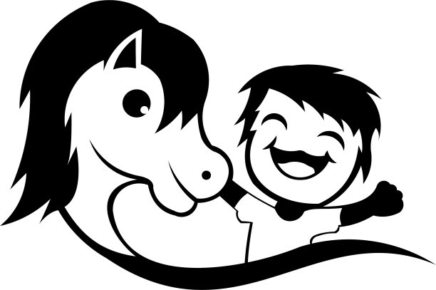 儿童和小马图片下载