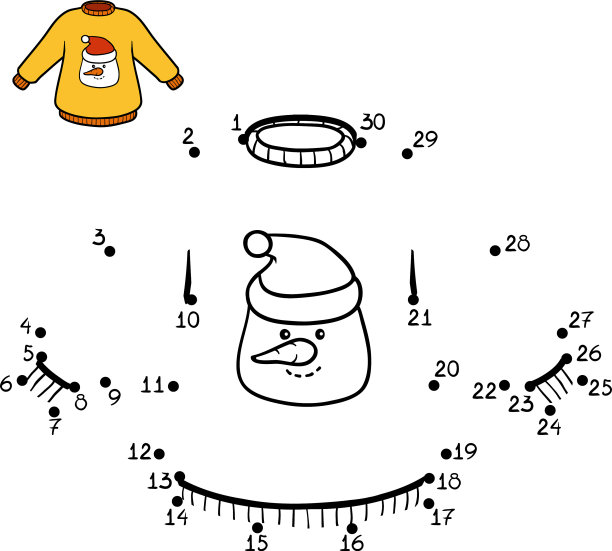 数字游戏套衫与雪人图片下载