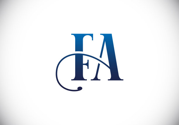 首字母字母fa标志设计模板图片下载