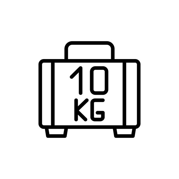 行李概念线图标简单的元素图片下载