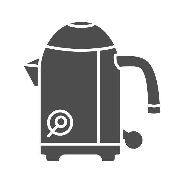 现代电水壶固体图标家居图片下载