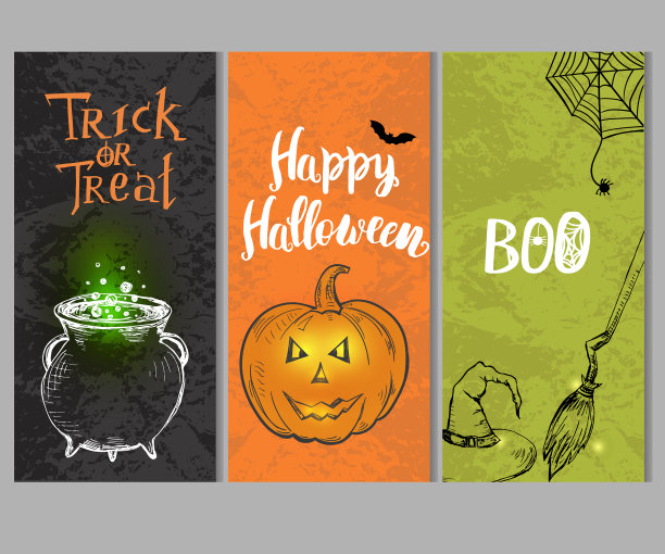 设置三个万圣节模板图片下载