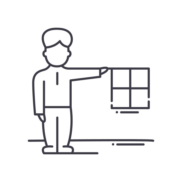 线员图标，线性孤立的插图，细线矢量，网页设计标志，轮廓概念符号与可编辑的笔触在白色的背景。图片下载