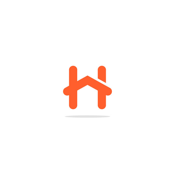 H字母房屋标志图片下载