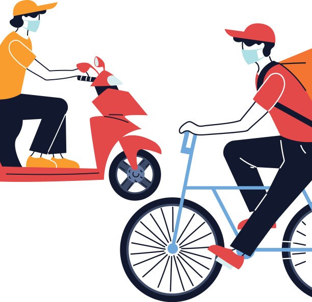 带面罩的信使和运输车图片下载