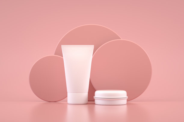 采购产品化妆品管，空白瓶包装模拟，霜，皮肤护理，美容产品图片下载