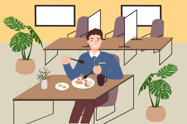 尊重社交距离措施的人图片下载