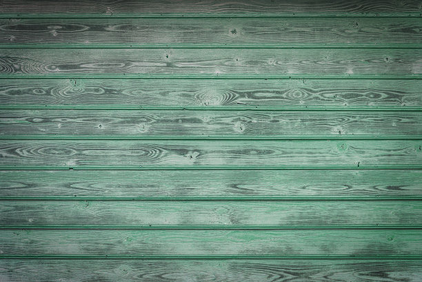 风化的木制背景制成的绿色木板图片下载