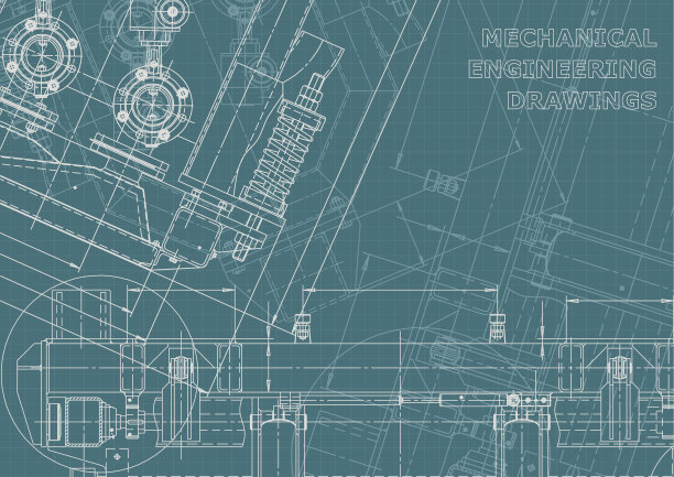 工程说明向量。计算机辅助设计系统。仪器制造图纸图片下载