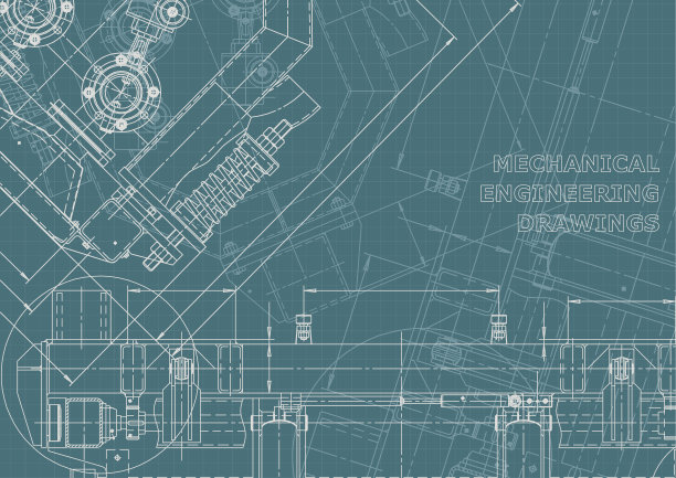 工程说明向量。计算机辅助设计系统。仪器制造图纸图片下载