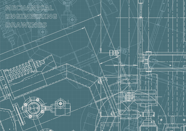 工程说明向量。计算机辅助设计系统。仪器制造图纸图片下载