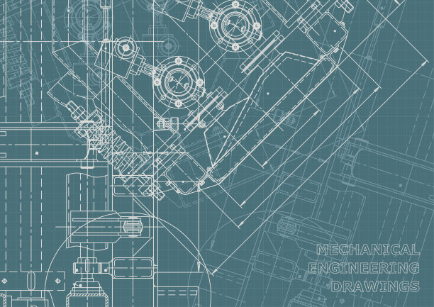 工程说明向量。计算机辅助设计系统。仪器制造图纸图片下载