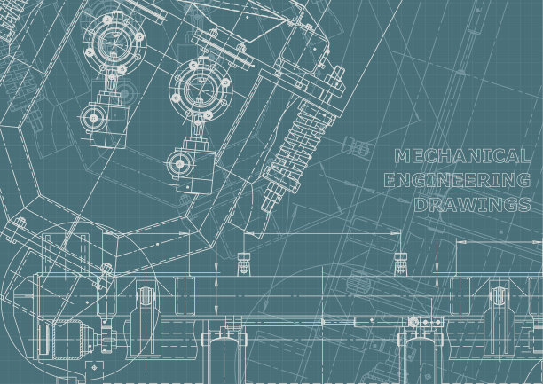 工程说明向量。计算机辅助设计系统。仪器制造图纸图片下载