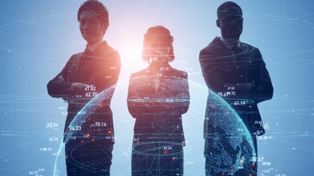 全球通信网络概念。全球业务。人力资源。图片下载