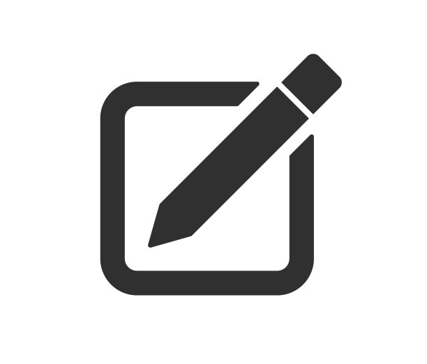 卡通平面风格铅笔图标形状。教育书写标志符号标志。笔的剪影。矢量插图形象。孤立在白色背景上。图片下载