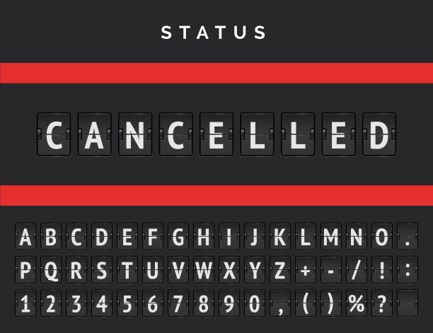 由于2019冠状病毒病，机场将取消航班。飞机被扣留的情况图片下载