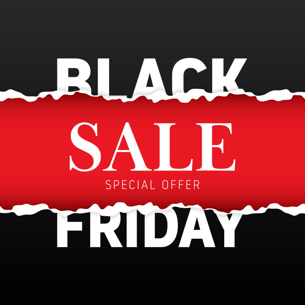黑色星期五促销概念横幅和特价折扣图片下载