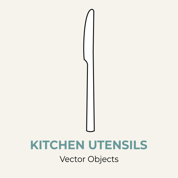 晚餐刀载体孤立说明。向量线插图标志图标咖啡馆菜单旗帜剥皮者。餐具餐具图片下载