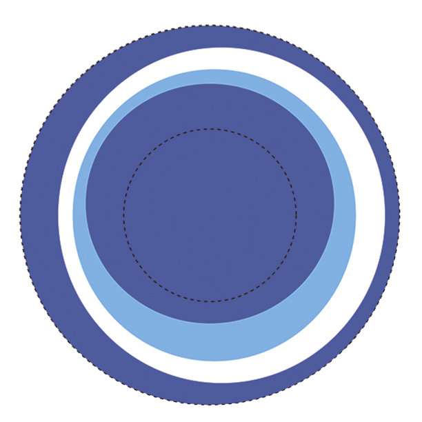 圆形图标与蓝色球体图案图片下载