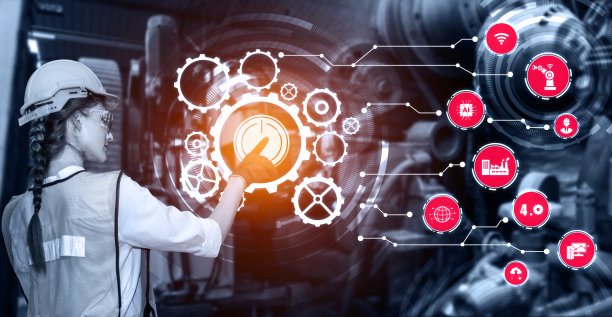 工程技术和工业4.0智能工厂概念图片下载