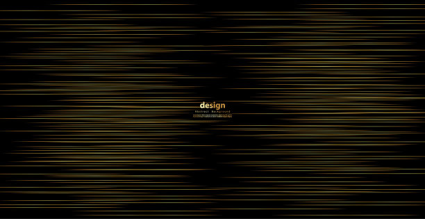 抽象的黄金豪华波浪线背景-简单的纹理为您的图案设计。现代装饰网站，海报，横幅。条纹矢量插图。图片下载