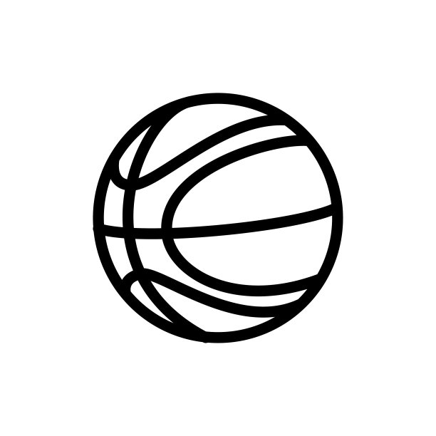 篮球图标线稿设计图片下载