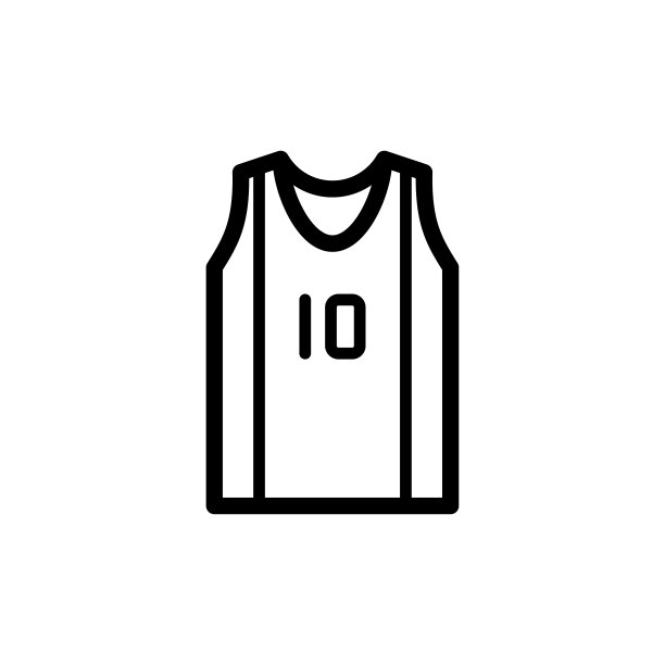 篮球球衣图标线艺术设计图片下载