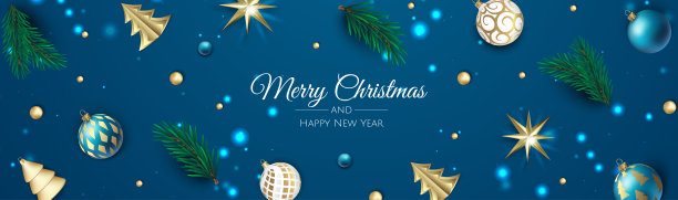 圣诞节向量背景。创意设计贺卡、横幅、海报。俯视图圣诞装饰球和雪花。图片下载