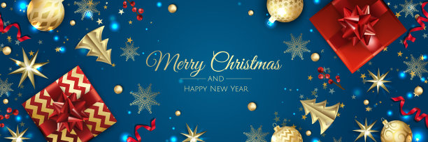 圣诞节向量背景。创意设计贺卡、横幅、海报。俯视图圣诞装饰球和雪花。图片下载