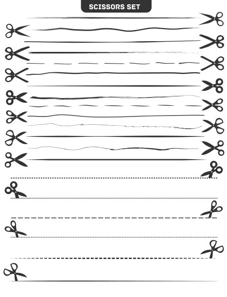 黑色的剪刀,行图片下载