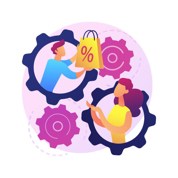 面对面销售技术向量概念隐喻图片下载