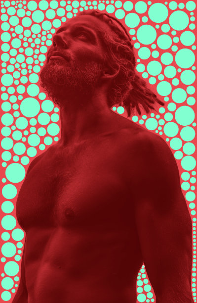 肖像与数字图形相结合图片下载