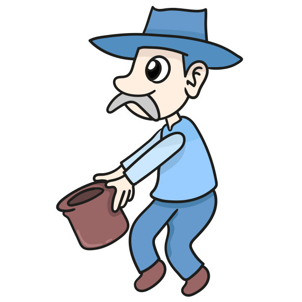 老牛仔在乞讨图片下载