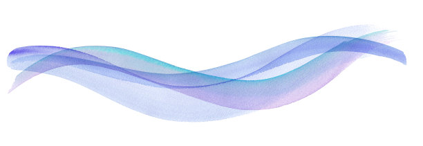 冷风，抽象化流水的意象。水彩插图图片下载