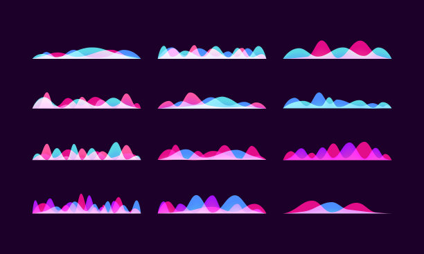 漂浮的声波。图片下载