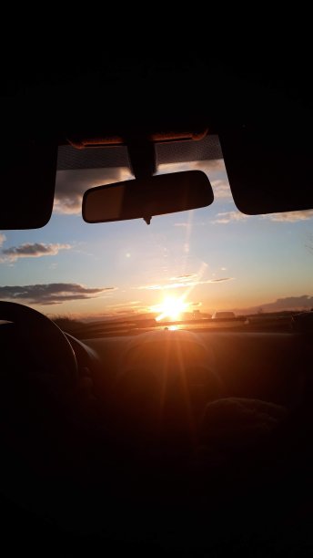 车里的日落图片下载