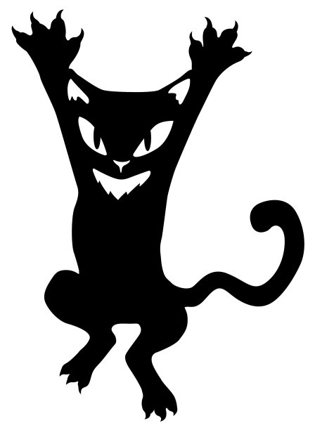 猫黑爪子出来图片下载