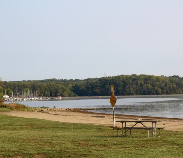 湖滨沙滩区图片下载