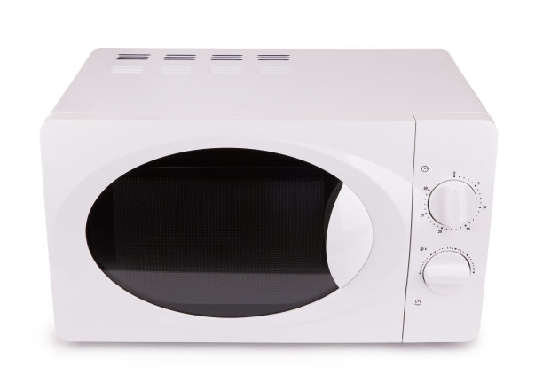微波在白色上图片下载