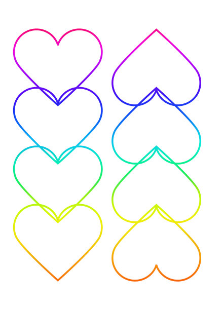 心与彩虹图片下载