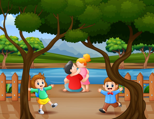 许多人在河边享受图片下载