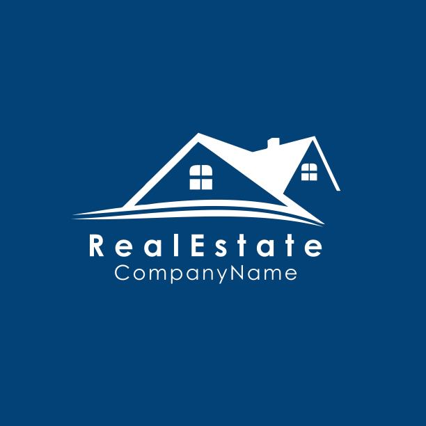 房地产模板设计矢量插图，图标图片下载