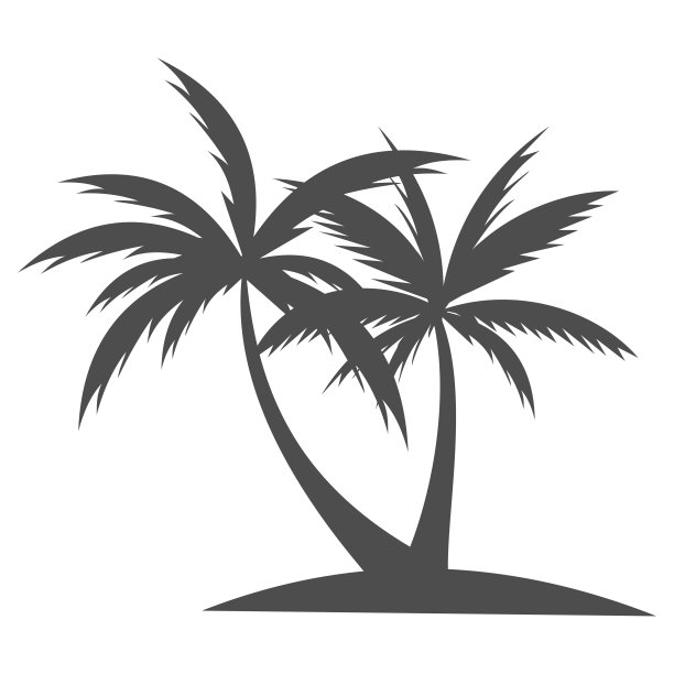 棕榈模板设计矢量插图，图标图片下载