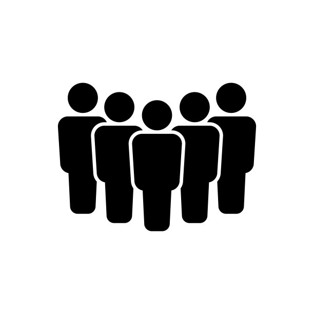 用户图标。人群标志。人群或用户组、朋友。团队图标。矢量素材图片下载