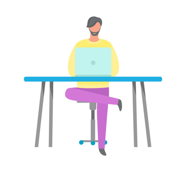 男人把腿放在另一个，使用PC向量图片下载