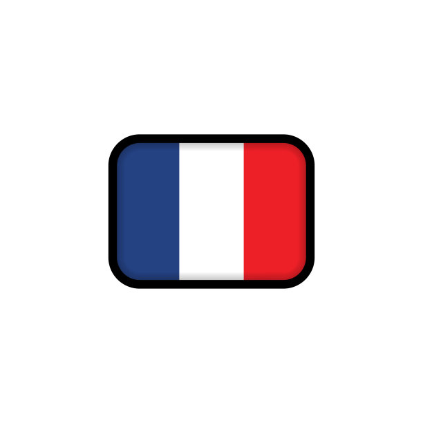 法国国旗。法国国旗。法国的象征。矢量插图。EPS10图片下载