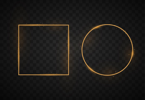 闪亮的金色的框架。图片下载