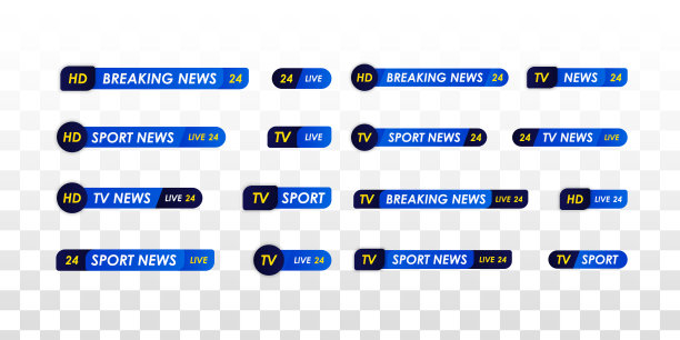 电视新闻栏。图片下载